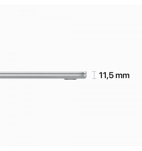 Apple MacBook Air M2 Notebook 38.9 cm (15.3") Apple M 8 GB 256 GB SSD Wi-Fi 6 (802.11ax) macOS Ventura Silver