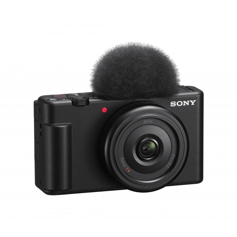 Sony Vlog camera ZV-1F di | Fotocamera digitale (schermo orientabile, video in 4K, slow motion, funzionalità per vlog) - Nera