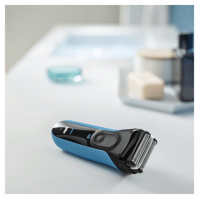 Braun Series 3 3040s Máquina de afeitar de láminas Recortadora Negro, Azul
