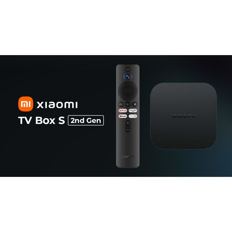 Xiaomi TV Box S Black 4K Ultra HD 8 GB Wi-Fi