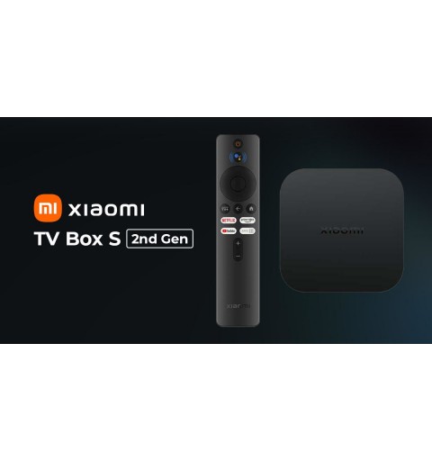 Xiaomi TV Box S Black 4K Ultra HD 8 GB Wi-Fi