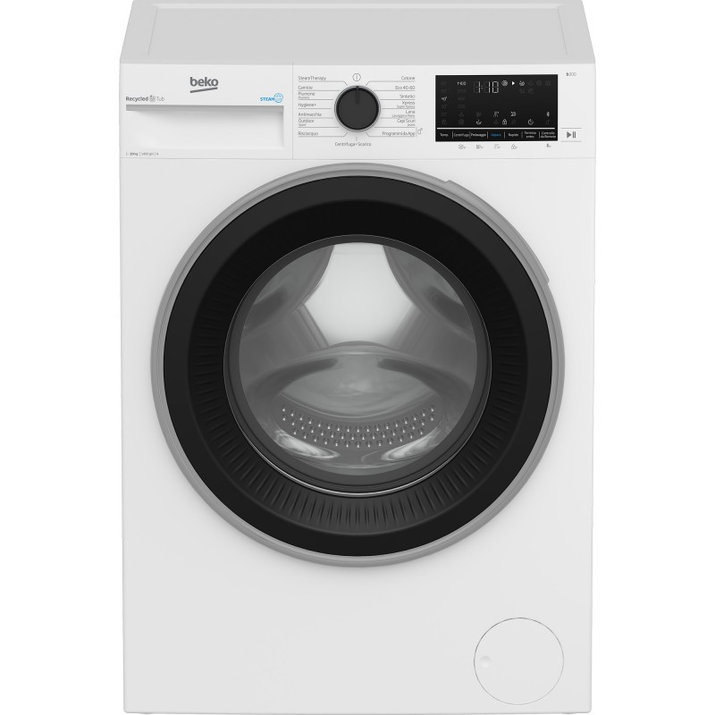 Beko BWT3104S machine à laver Charge avant 10 kg 1400 tr min A Noir, Blanc