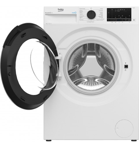 Beko BWT3104S lavatrice Caricamento frontale 10 kg 1400 Giri min A Nero, Bianco