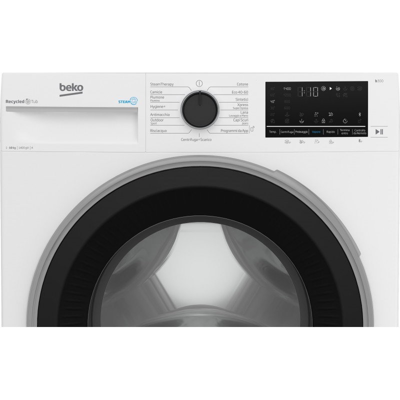 Beko BWT3104S machine à laver Charge avant 10 kg 1400 tr min A Noir, Blanc