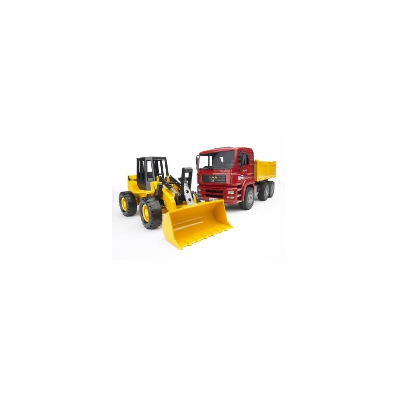 BRUDER Construction truck with articulated road loader