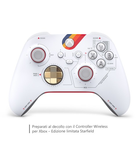 Microsoft QAU-00108 accessoire de jeux vidéo Blanc Bluetooth USB Manette de jeu Analogique Numérique Android, PC, Xbox One,