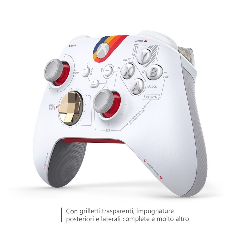 Microsoft QAU-00108 accessoire de jeux vidéo Blanc Bluetooth USB Manette de jeu Analogique Numérique Android, PC, Xbox One,