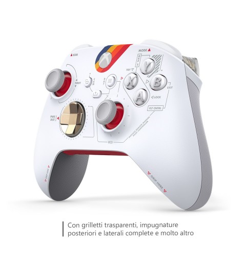 Microsoft QAU-00108 accessoire de jeux vidéo Blanc Bluetooth USB Manette de jeu Analogique Numérique Android, PC, Xbox One,