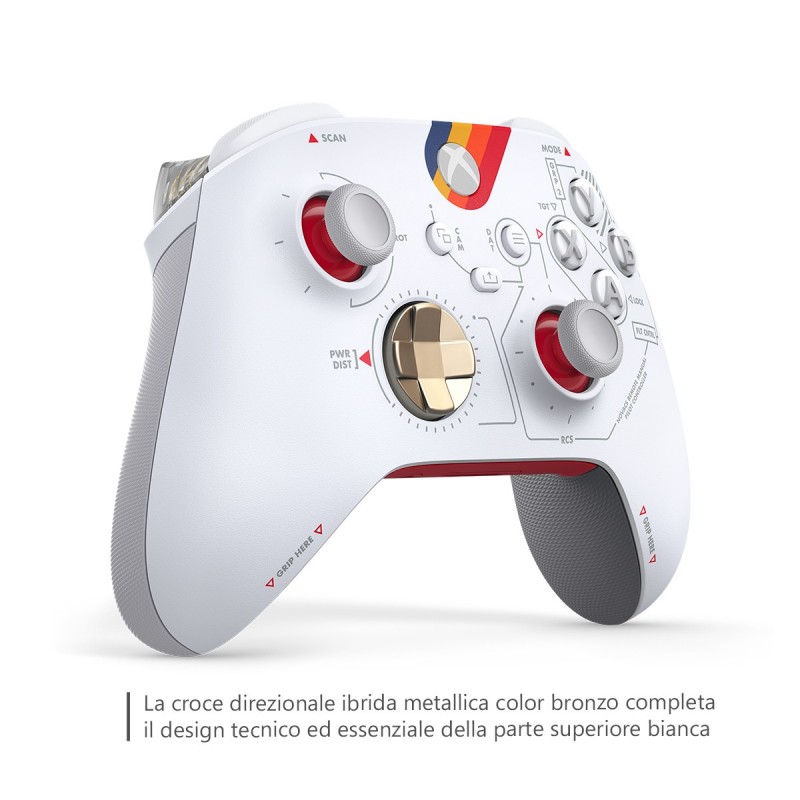 Microsoft QAU-00108 accessoire de jeux vidéo Blanc Bluetooth USB Manette de jeu Analogique Numérique Android, PC, Xbox One,