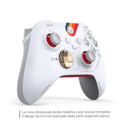 Microsoft QAU-00108 Gaming Controller White Bluetooth USB Gamepad Analogue Digital Android, PC, Xbox One, Xbox Series S, Xbox