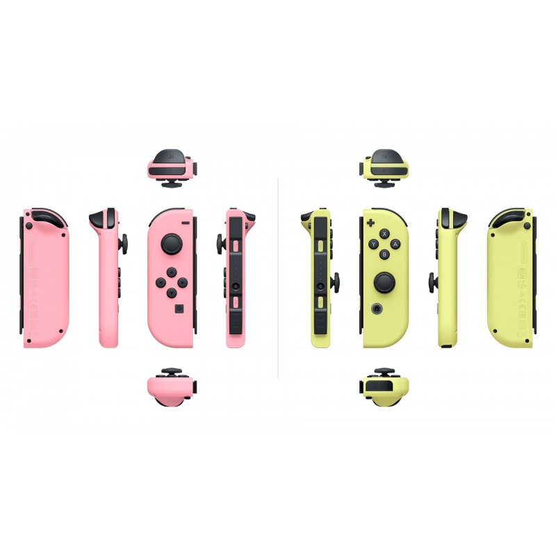 Nintendo Switch - Set da due Joy-Con Rosa Pastello Giallo pastello