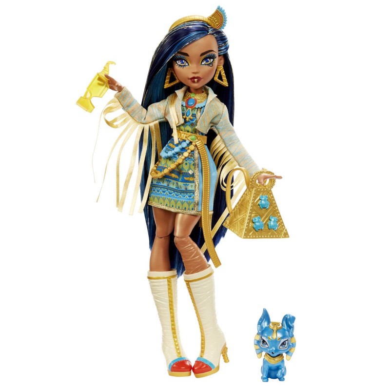 Monster High Cleo De Nile Doll With Pet And Accessories