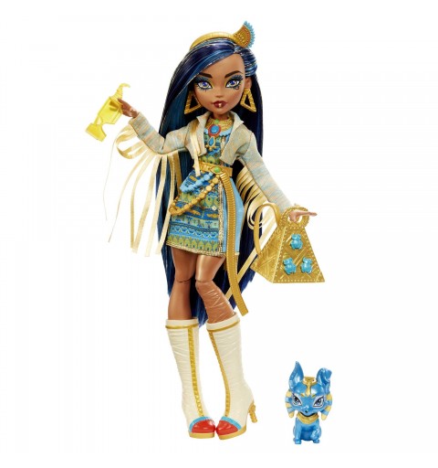 Monster High Cleo De Nile Doll With Pet And Accessories