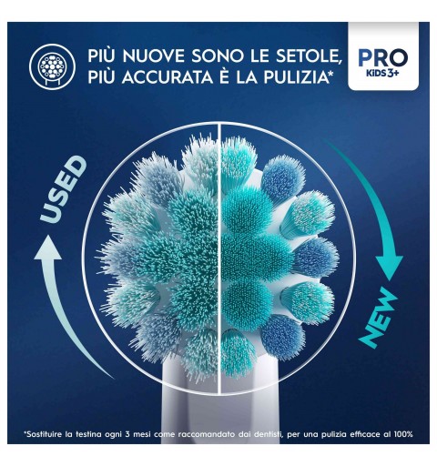 Oral-B Testine Di Ricambio Pro Kids Con Disney Frozen, 3 Testine