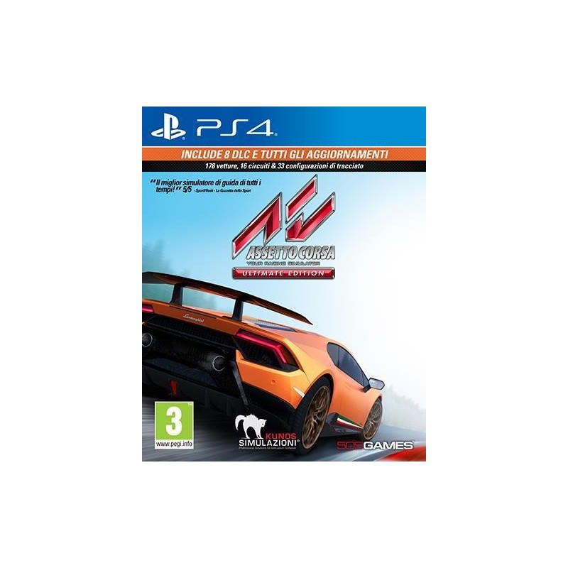 Halifax Assetto Corsa Ultimate Edition Inglese, ITA PlayStation 4 Halifax Assetto Corsa Ultimate Edition Inglese, ITA PlayStation 4