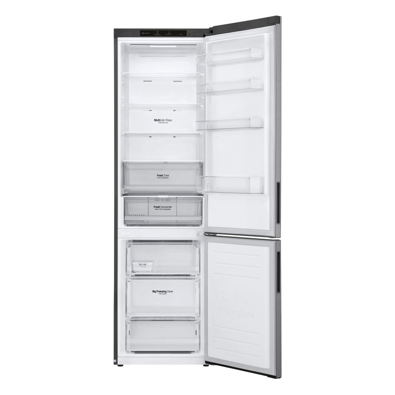 LG GBP62PZNAC.APZQEUR Kühl- und Gefrierkombination Freistehend 384 l A Edelstahl