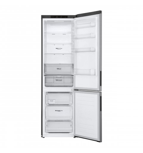 LG GBP62PZNAC.APZQEUR Kühl- und Gefrierkombination Freistehend 384 l A Edelstahl