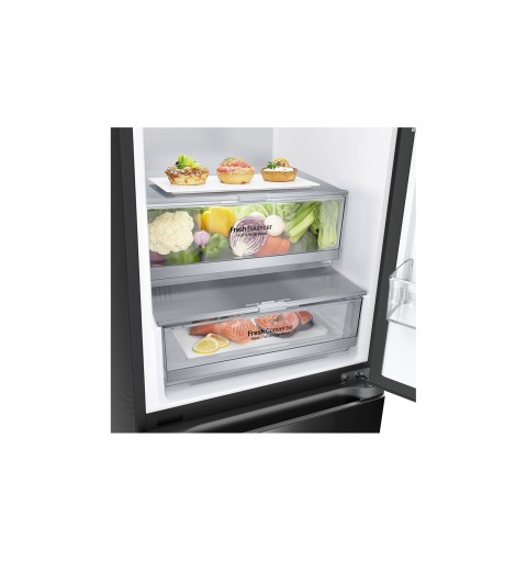 LG GBB72BM9DQ fridge-freezer Freestanding 387 L D Black