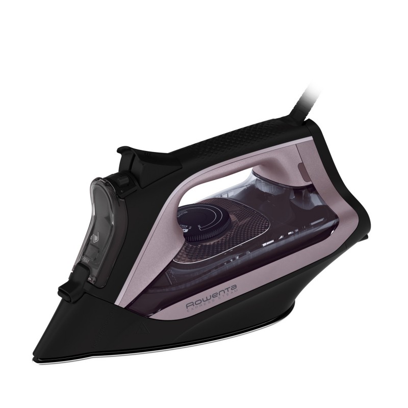 Rowenta DW434 Plancha a vapor Suela de acero inoxidable 2600 W Negro, Rosa