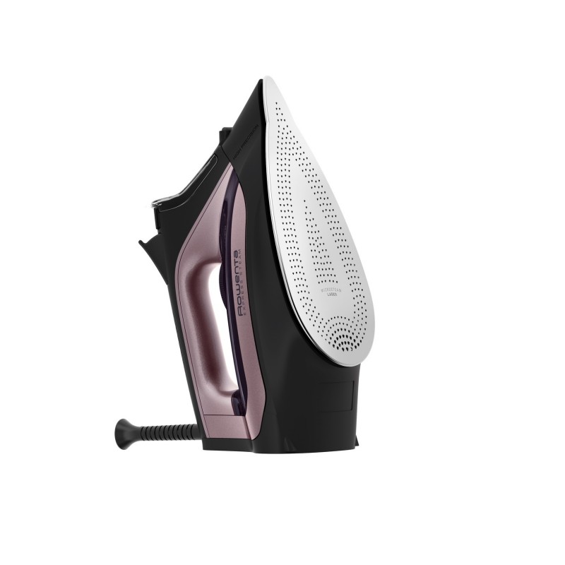 Rowenta DW434 Dampfbügeleisen Edelstahl-Bügelsohle 2600 W Schwarz, Rose