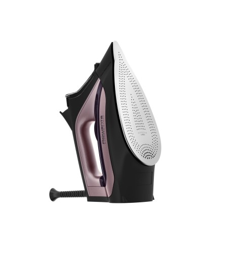 Rowenta DW434 Dampfbügeleisen Edelstahl-Bügelsohle 2600 W Schwarz, Rose