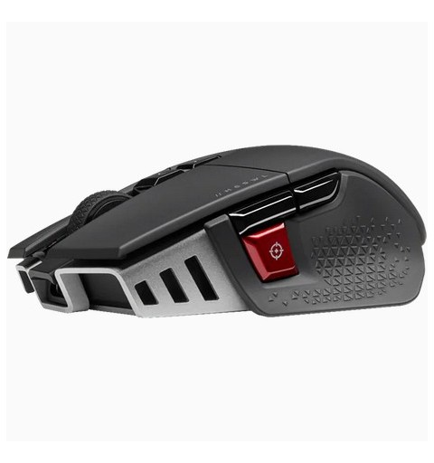 Corsair M65 RGB ULTRA WIRELESS mouse Mano destra RF Wireless + Bluetooth + USB Type-A Ottico 26000 DPI