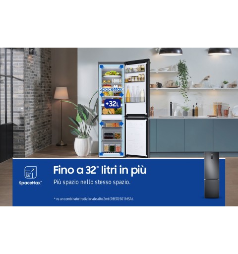 Samsung RB34C775CB1 Kühl- und Gefrierkombination Freistehend 344 l C Graphit