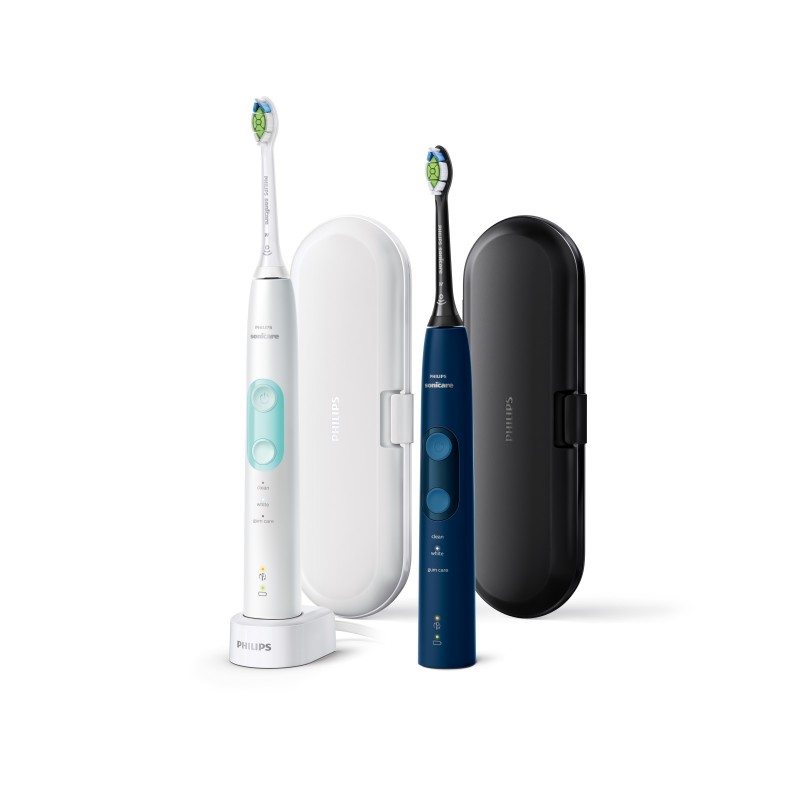 Philips 4500 series ProtectiveClean 5100 HX6851 34 2-pack sonic electric toothbrushes with accessories