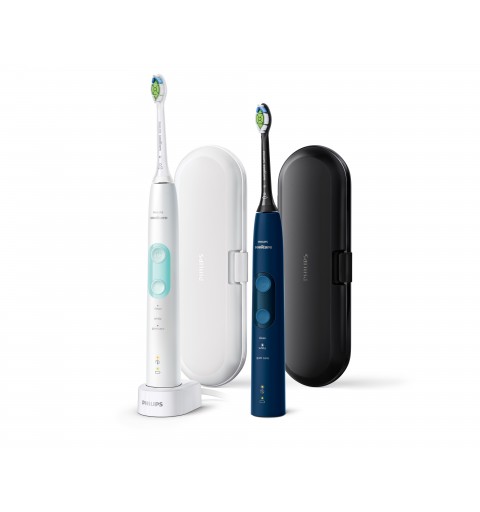 Philips 4500 series ProtectiveClean 5100 HX6851 34 2-pack sonic electric toothbrushes with accessories