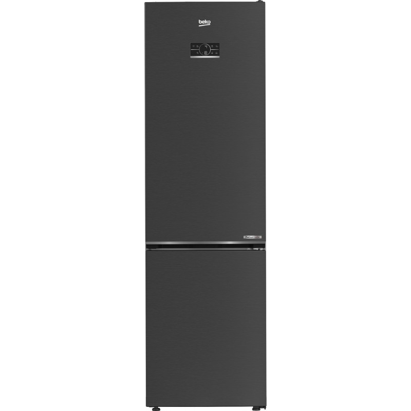 Beko B7RCNE407HXBR réfrigérateur-congélateur Pose libre 355 L B Noir, Acier inoxydable