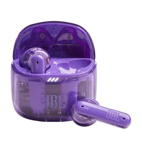 JBL Tune Flex Ghost Edition Headset True Wireless Stereo (TWS) In-ear Calls Music Bluetooth Purple, Translucent
