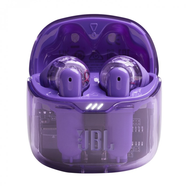 JBL Tune Flex Ghost Edition Headset True Wireless Stereo (TWS) In-ear Calls Music Bluetooth Purple, Translucent