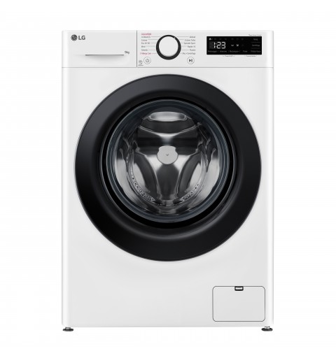 LG F4R3009NSWB Lavatrice 9kg AI DD, Classe A-10%, 1400 giri, Vapore, AI Wash