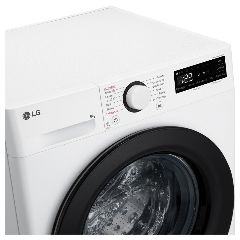 LG F4R3009NSWB machine à laver Charge avant 9 kg 1400 tr min A Blanc