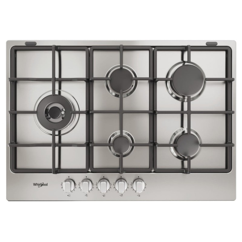 Whirlpool TGML 761 IX R Stainless steel Built-in 73 cm Gas 5 zone(s)