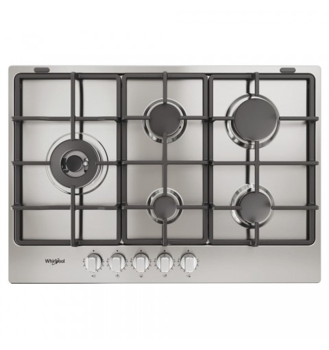 Whirlpool TGML 761 IX R Edelstahl Integriert 73 cm Gaskochfeld 5 Zone(n)