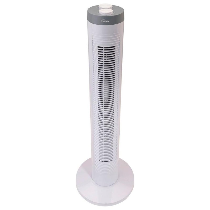 Ventilatore Bimar VC77 TOWER FAN Con Timer White e Grey