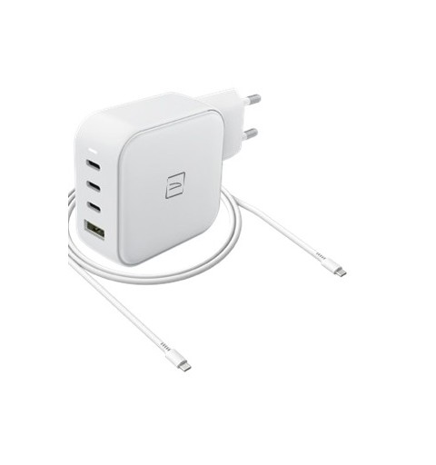 Tucano MA-GAN100-EU-W Ladegerät für Mobilgeräte Universal Weiß AC Schnellladung Indoor