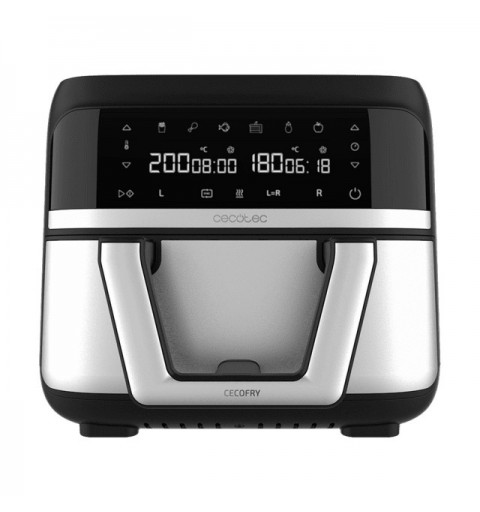 Cecotec Cecofry Dual 9000 Single 9 L Stand-alone 2850 W Hot air fryer Black, Stainless steel