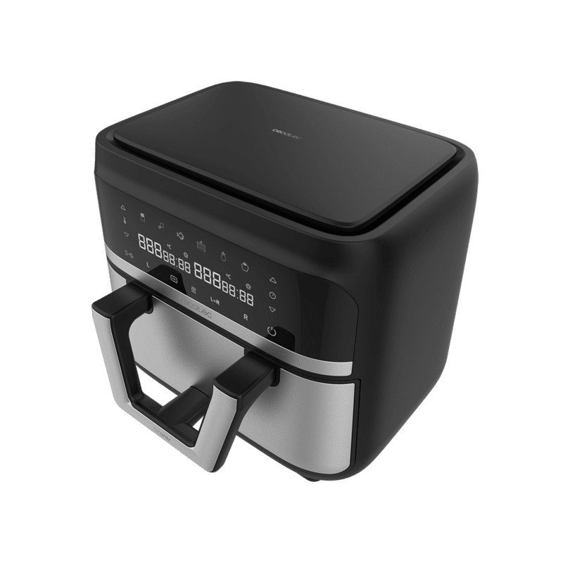Cecotec Cecofry Dual 9000 Single 9 L Stand-alone 2850 W Hot air fryer Black, Stainless steel