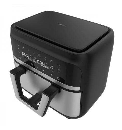 Cecotec Cecofry Dual 9000 Unique 9 L Autonome 2850 W Friteuse d’air chaud Noir, Acier inoxydable