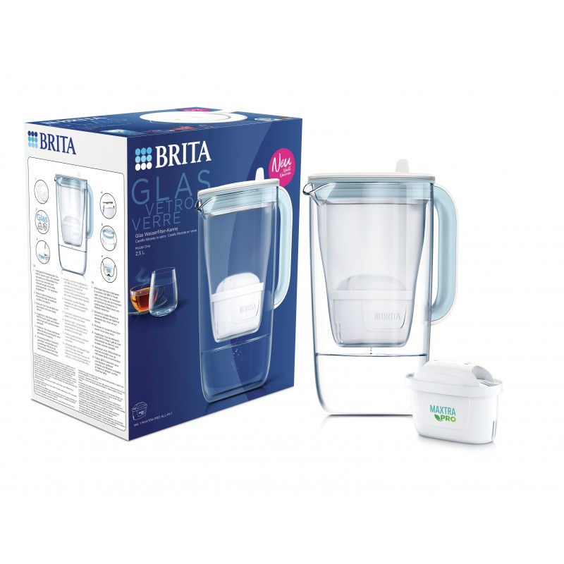 Brita 1046673 Wasserfilter Pitcher-Wasserfilter 2,5 l Hellblau