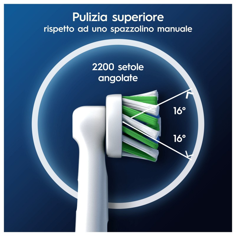 Oral-B Pro Cross Action 3 pièce(s) Blanc