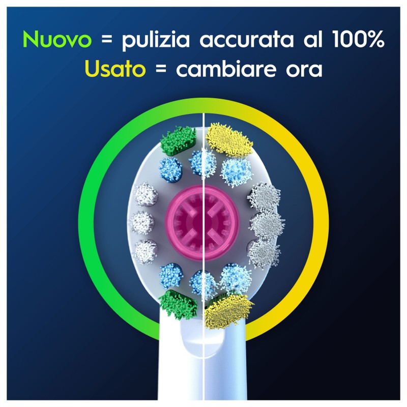 Oral-B Testine Di Ricambio Pro 3D White, 3 Testine