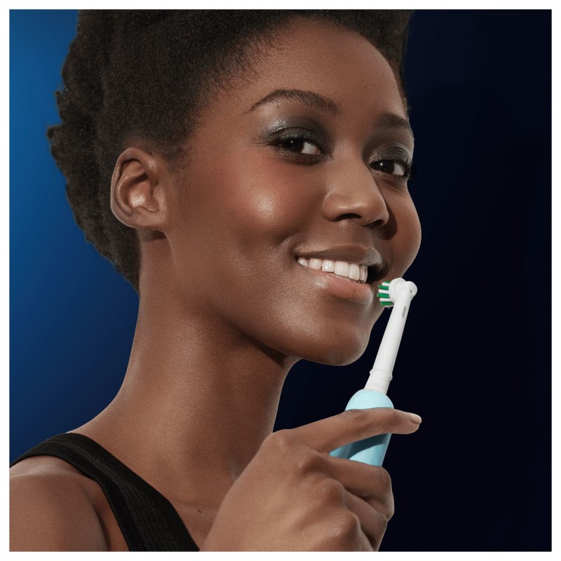 Oral-B Spazzolino Elettrico Ricaricabile Series 1 Blu con 2 Testine di Ricambio, 1 Spazzolino