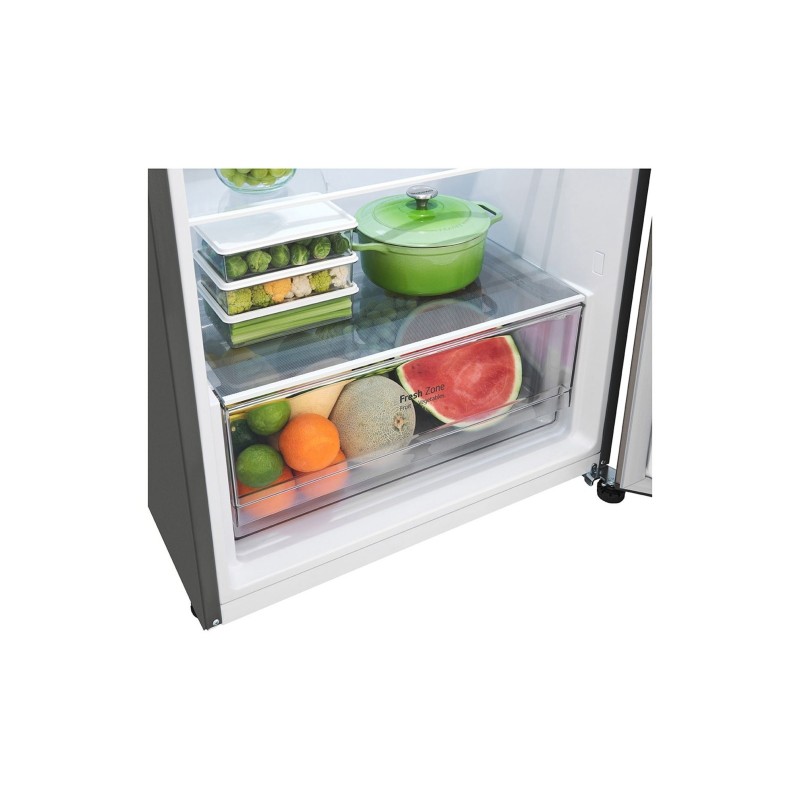 LG GTBV36PZGKD Frigorifero doppia porta 70cm, Classe E, 395L, Door & Linear Cooling, Inox