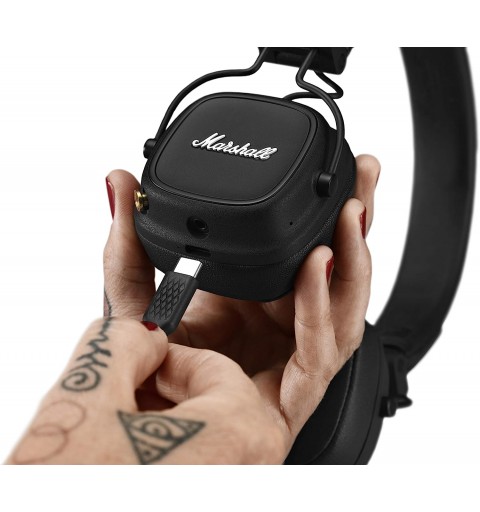 Marshall Major IV Cuffie Pieghevoli Bluetooth Black oltre 80 ore di ripr.