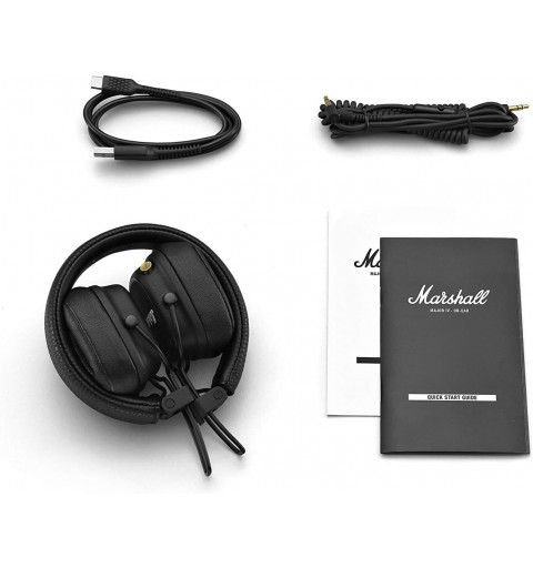 Marshall Major IV Cuffie Pieghevoli Bluetooth Black oltre 80 ore di ripr.