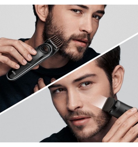 Braun BeardTrimmer 5 BT5342 Batteria 39 2 cm Bagnato e secco Nero