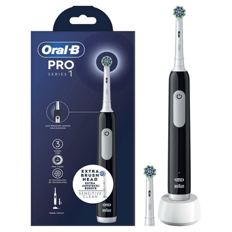 Oral-B Pro Series 1 Erwachsener Vibrierende Zahnbürste Schwarz, Weiß